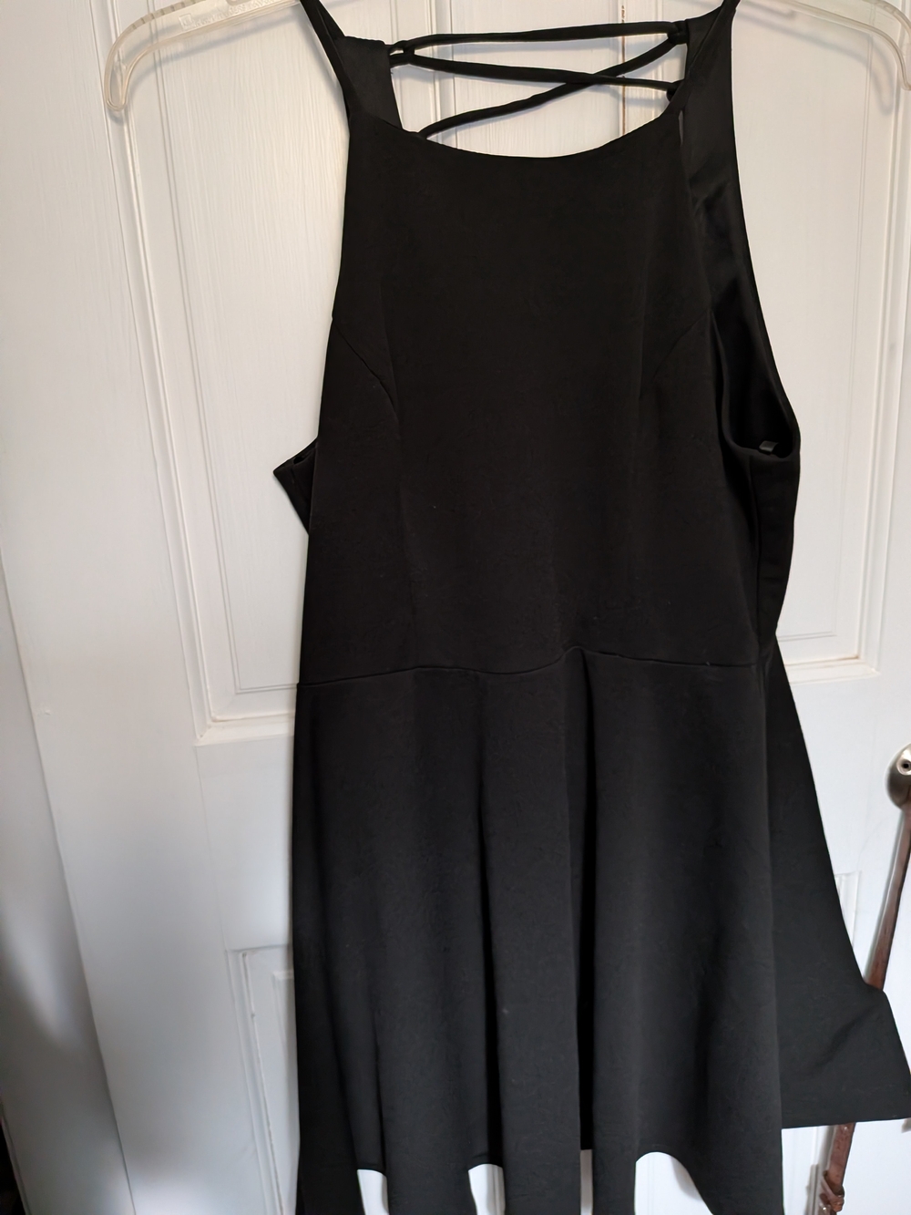 B. Smart Women Size 11 Black Lace Up Back Fit Flare Dress Indie Sleeze Goth Vamp